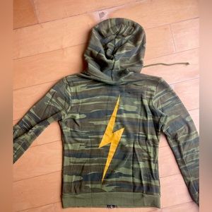 AVIATOR NATION CAMO YELLOW BOLT HOODIE💛⚡️💚